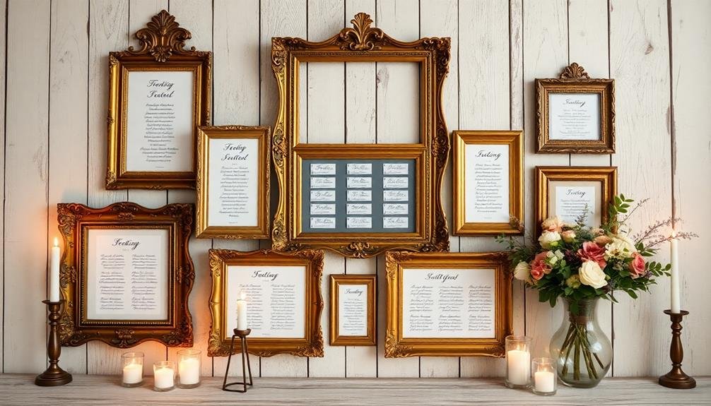 vintage frame seating arrangement
