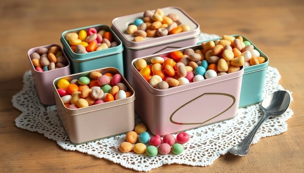 vintage sweet treat containers