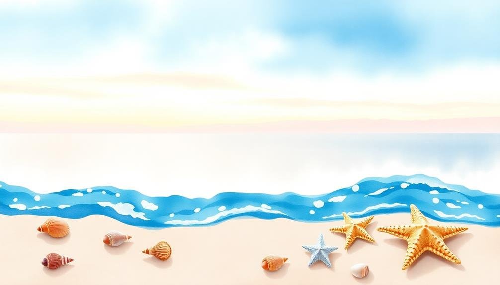 watercolor waves ombr effects