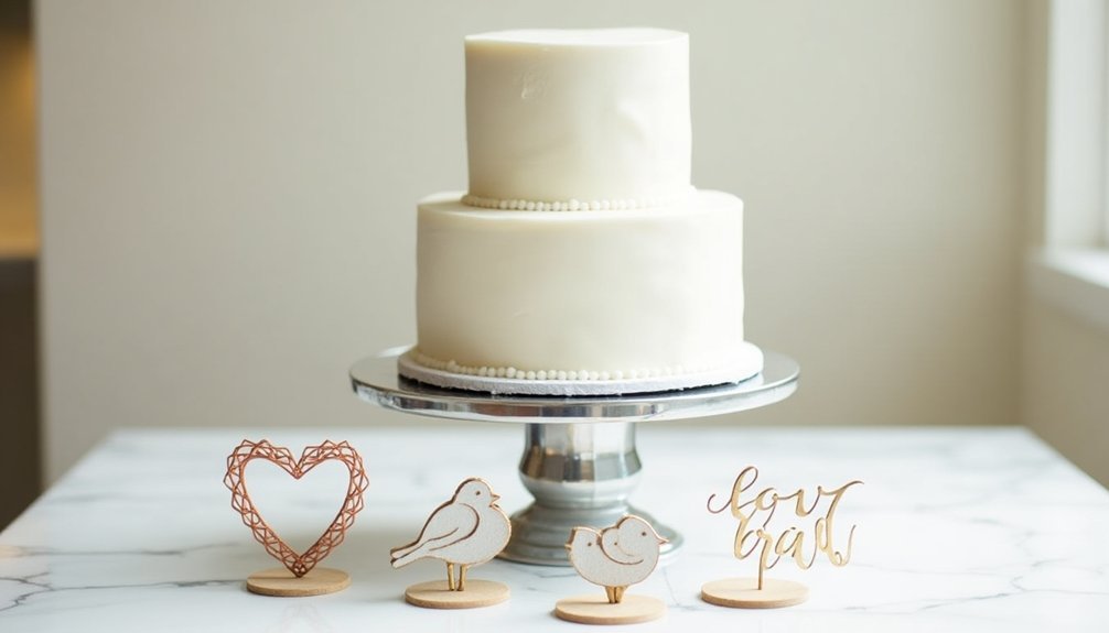 affordable wedding cake toppers