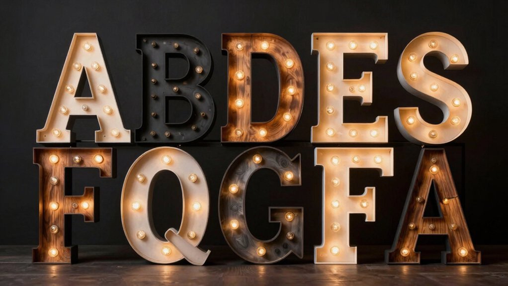 budget friendly light up marquee letters