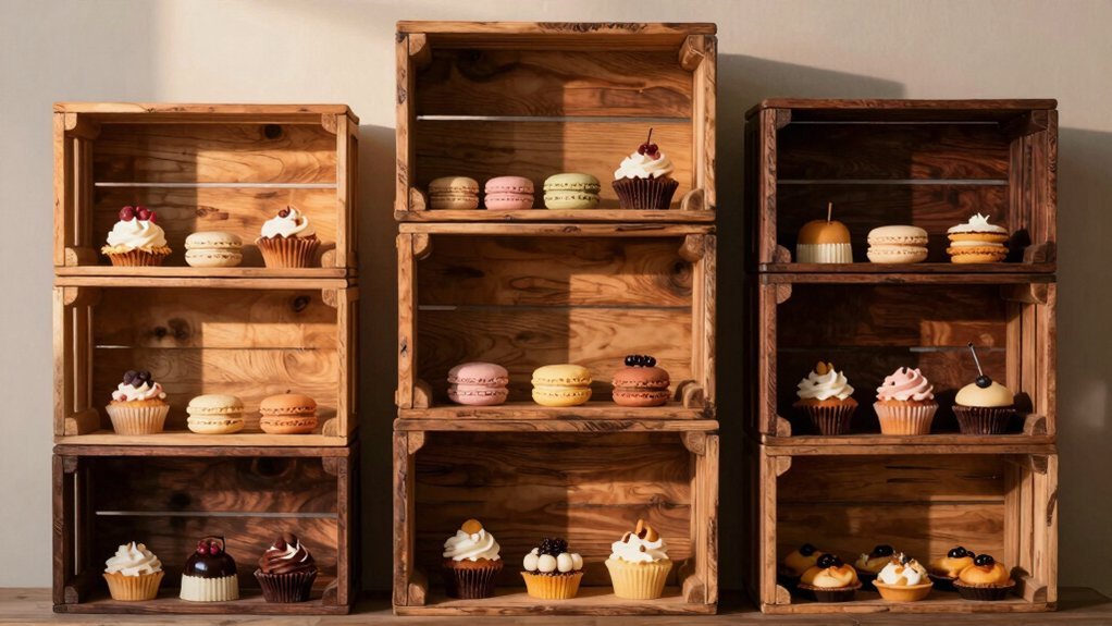 5 Best Wooden Crates for Rustic Dessert Displays in 2026